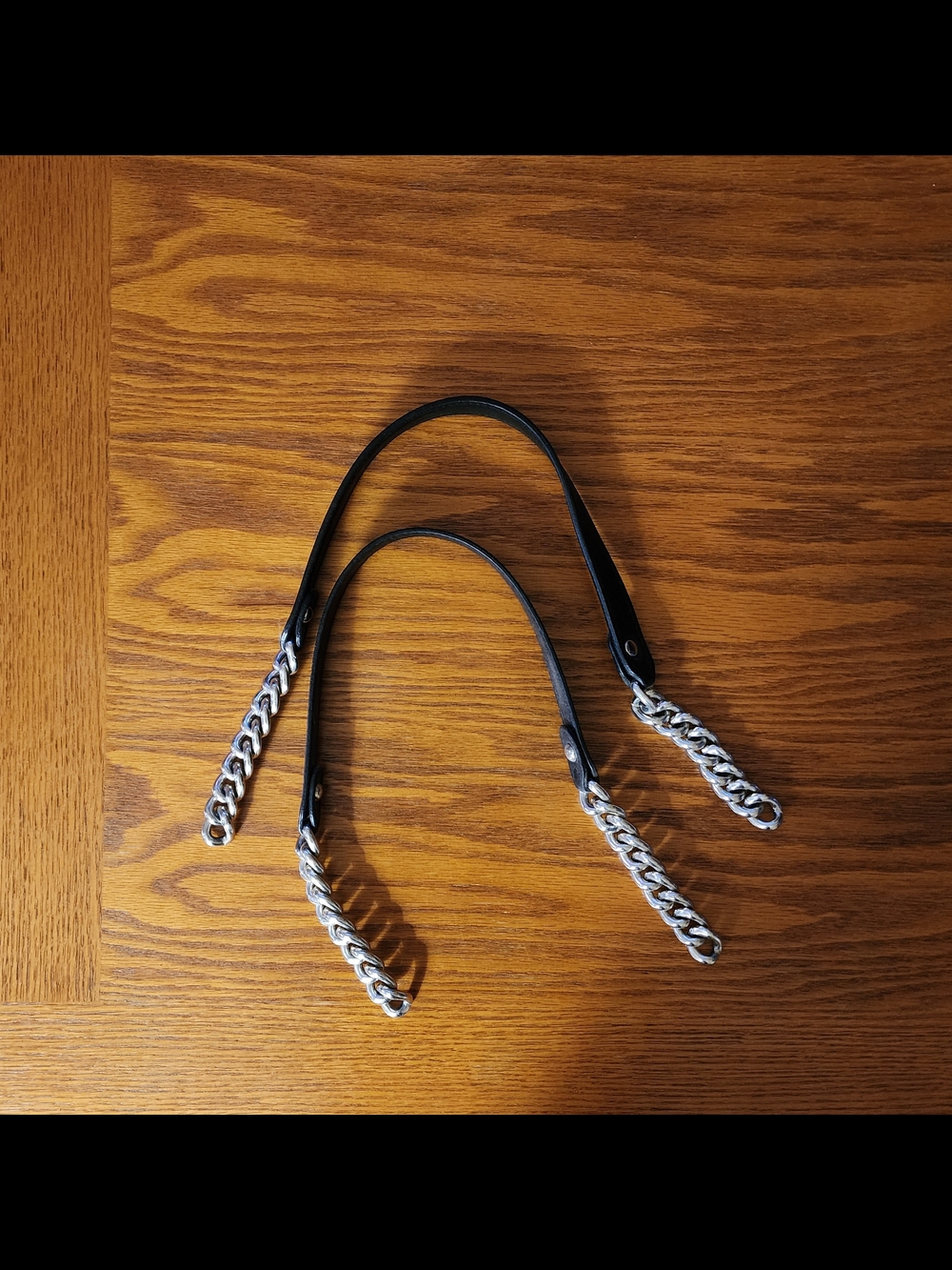 Miche Classic Black Handles with Silver Chain Accents